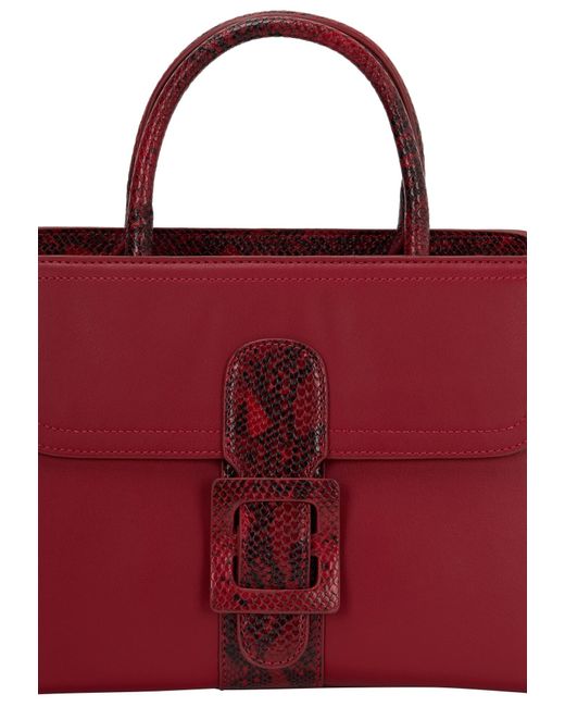 faina Red Handtasche