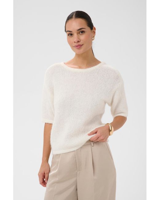 Kaffe White Pullover Kaemilie