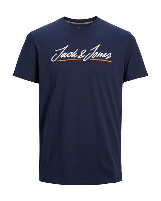 Jack & Jones Rundhals T-Shirt JORTONS UPSCALE in Blue für Herren