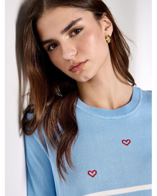 Apricot Blue Pullover