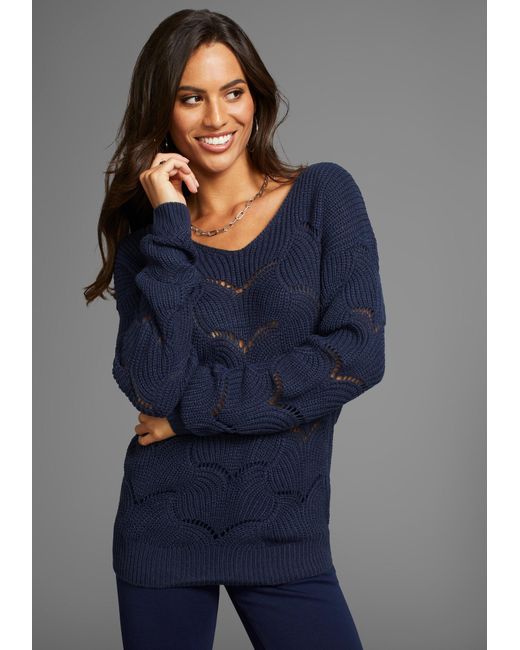 Laura Scott Blue Pullover