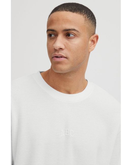 Solid Sweatshirt Fletcher in White für Herren