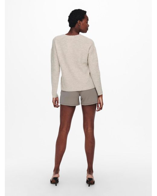 ONLY Natural Pullover Strickpullover ONLCAMILLA