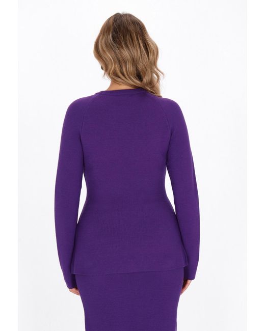 faina Purple Pullover