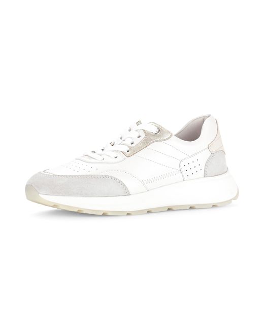 Gabor Black Keilsneaker, Freizeitschuh, Halbschuh, Schnürschuh mit Kontrastbesätzen