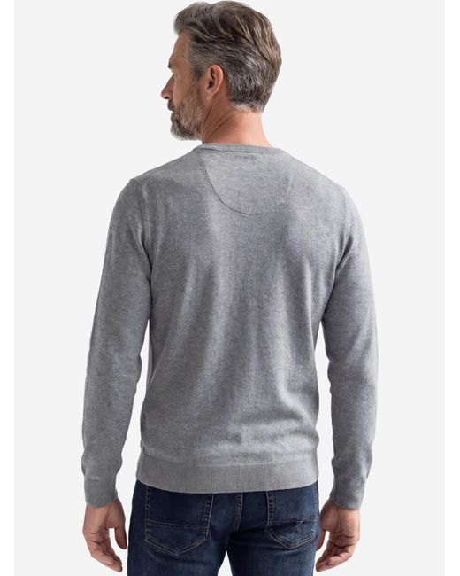 Redmond Pullover Basic in Gray für Herren