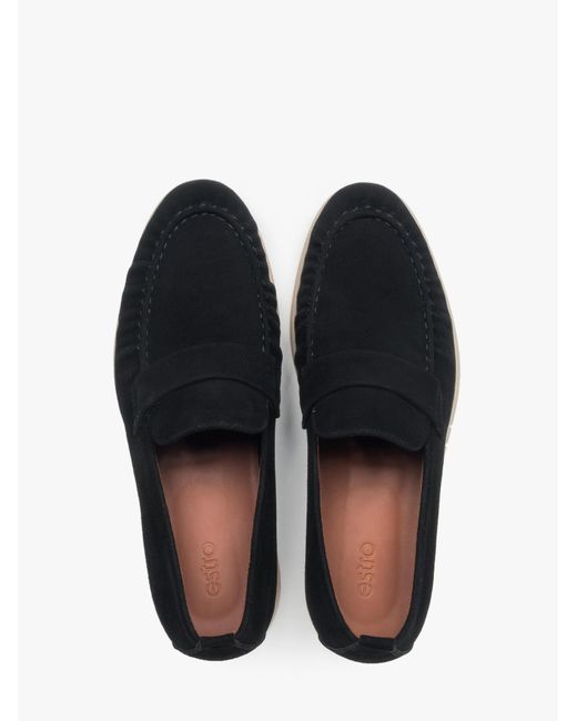 ESTRO Mokassin 253-6 in Black für Herren