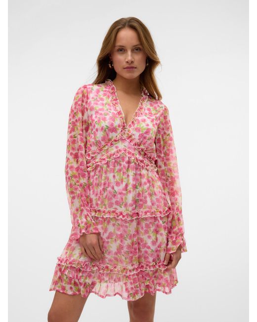 Vero Moda Pink Kleid 'Vmsmilla'