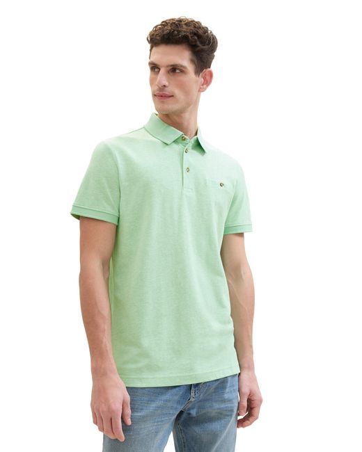 Tom Tailor Poloshirt 'grindle' in Green für Herren