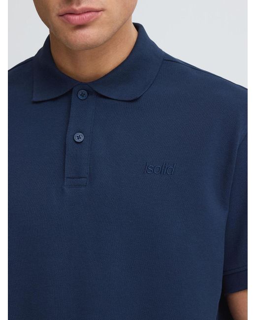 Solid Poloshirt Sdbetova in Blue für Herren