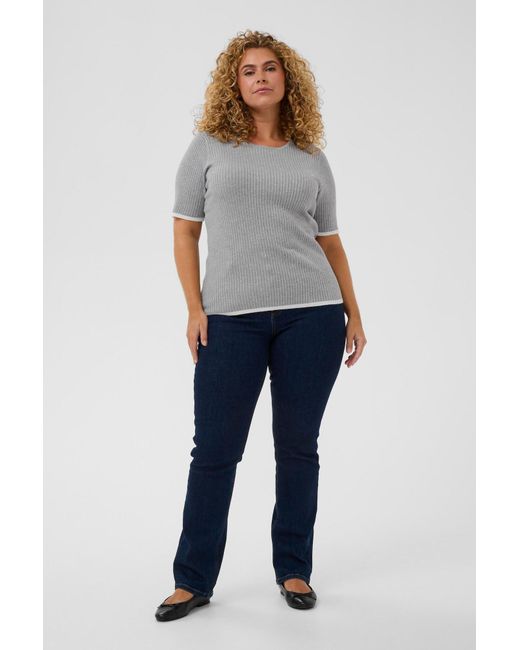 Kaffe Gray Pullover Lizzy