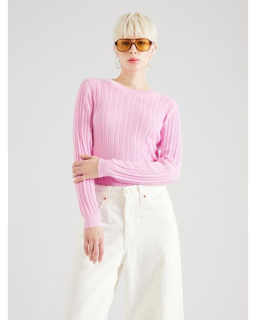 Vero Moda Pink Strickpullover MORENA (1-tlg) Cut-Outs