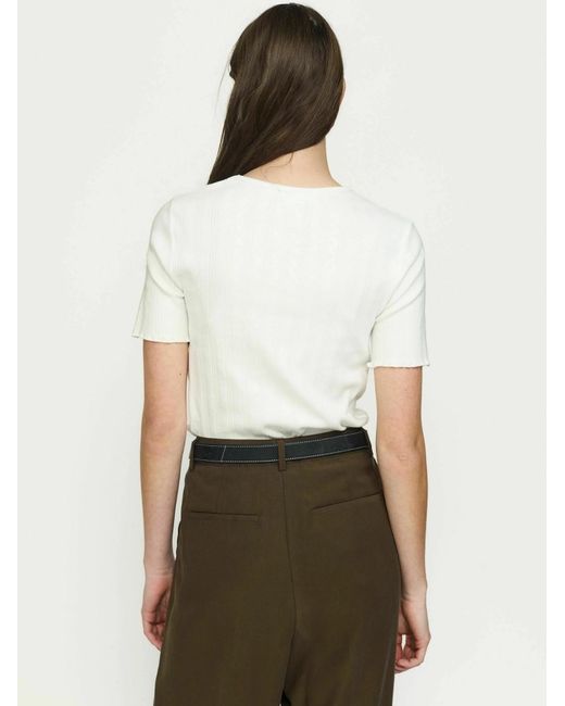 SOFT REBELS White T-Shirt Sradelle