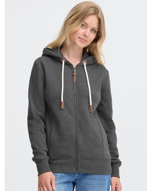 Oxmo Gray Kapuzensweatjacke Oxmille