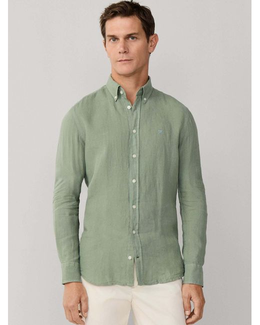 Hackett Hemd Ess in Green für Herren