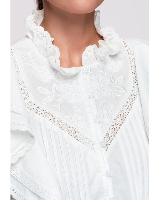 Ombre White Bluse