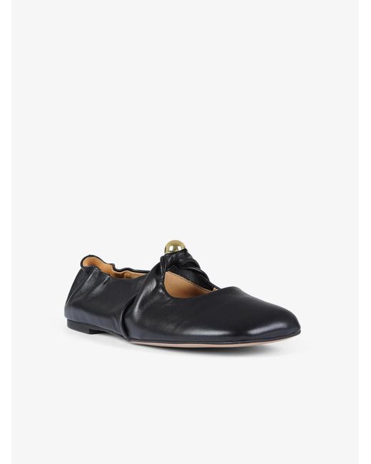GISÉL MOIRÉ Black Ballerinas