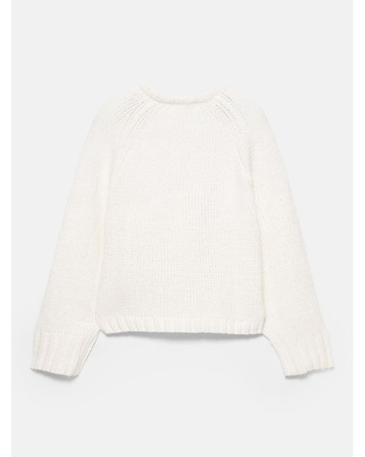 Pull&Bear White Pullover