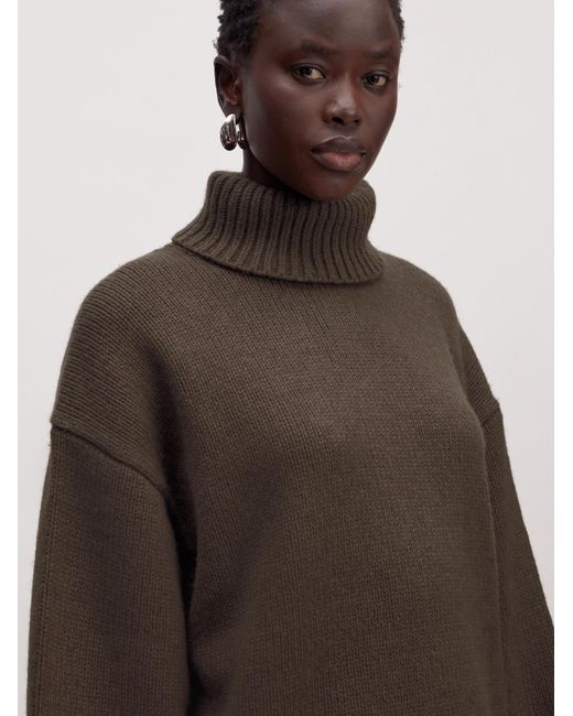 EDITED Brown Oversize Pullover Aus Wollmix Eireen