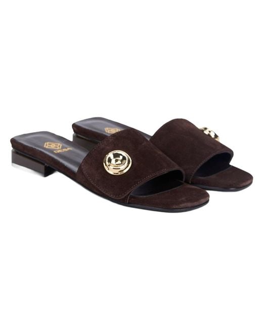 Desa Brown Pantolette Folien