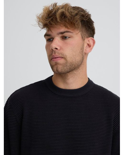 Solid Pullover Valencia in Blue für Herren
