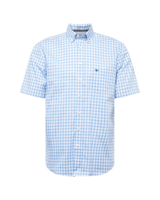 Fynch-Hatton Hemd 'summer vichy' in Blue für Herren