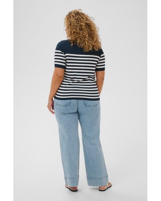 Kaffe Blue Pullover Lizzy