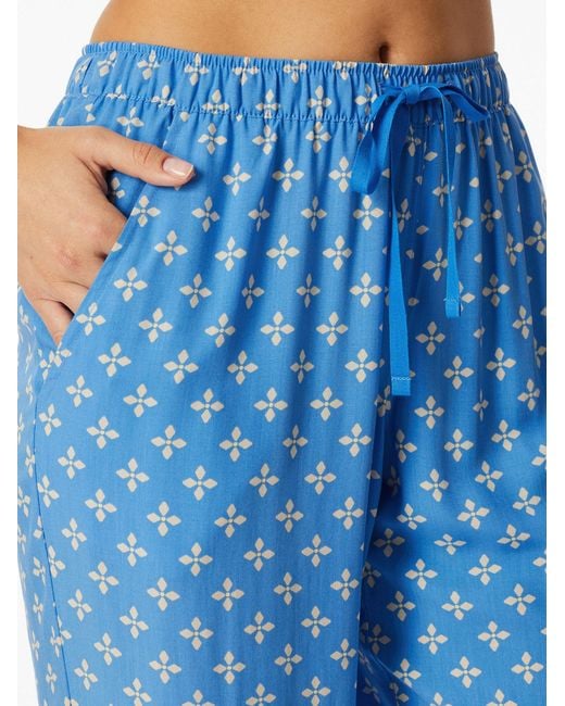 Schiesser Blue Pyjamahose Mix & Relax