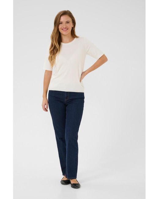 Kaffe White Pullover Lizza