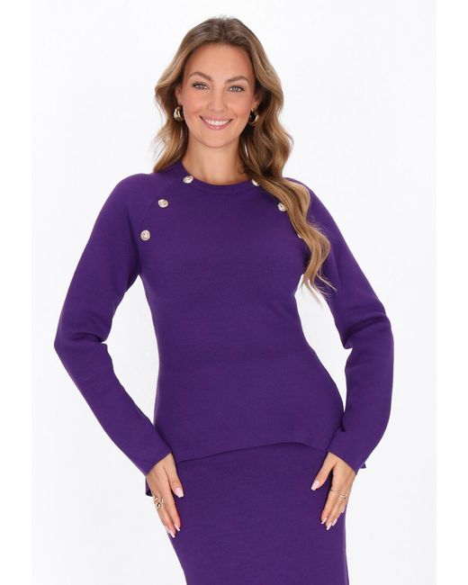 faina Purple Pullover