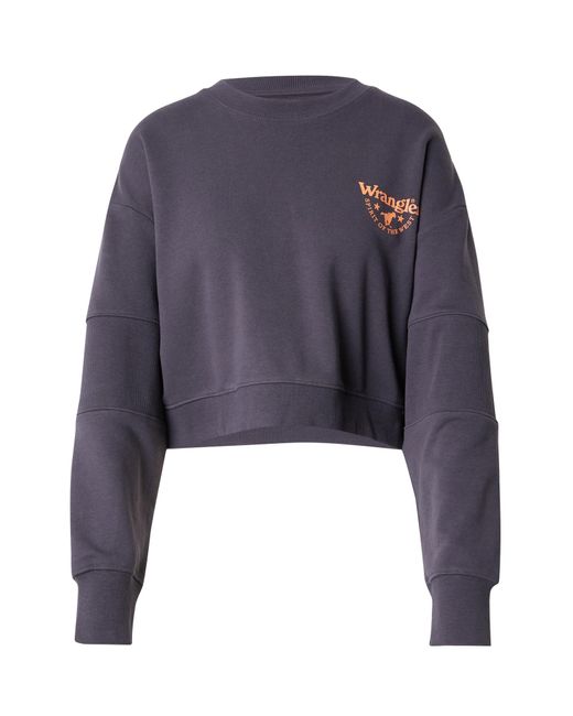 Wrangler Blue Sweatshirt 'Puffy Crew Sweat'