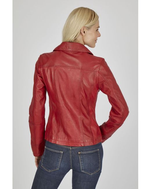 7eleven Red Lederjacke Sevinca