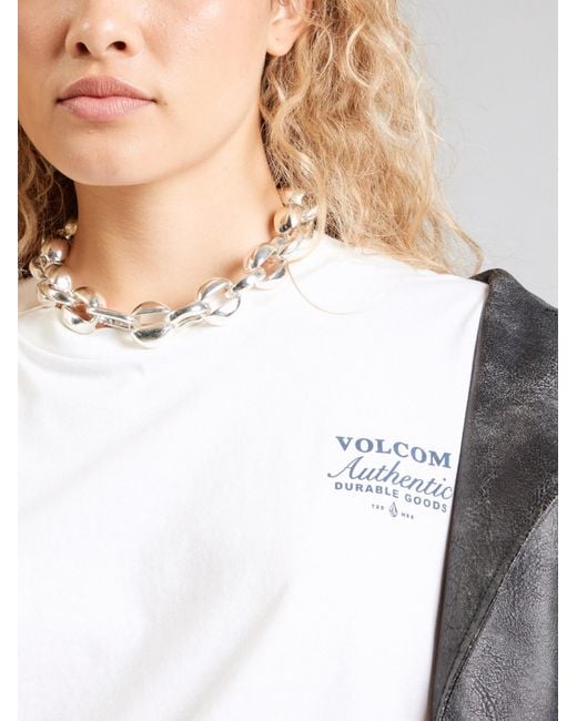 Volcom White T-Shirt Stones Throw