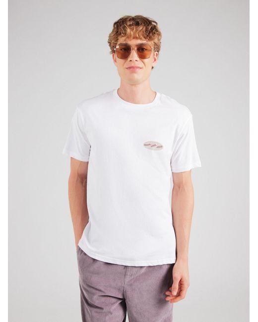Billabong T-Shirt Crayon Wave in White für Herren