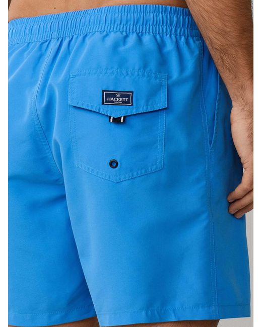 Hackett Badeshorts ICON SOLID in Blue für Herren