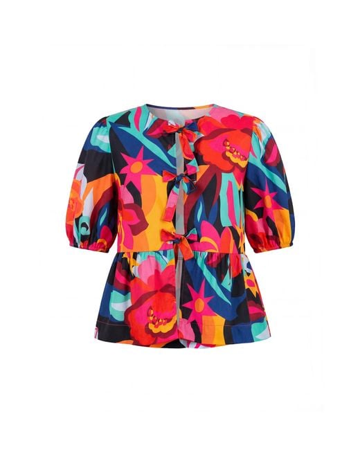 Usha Red Bluse