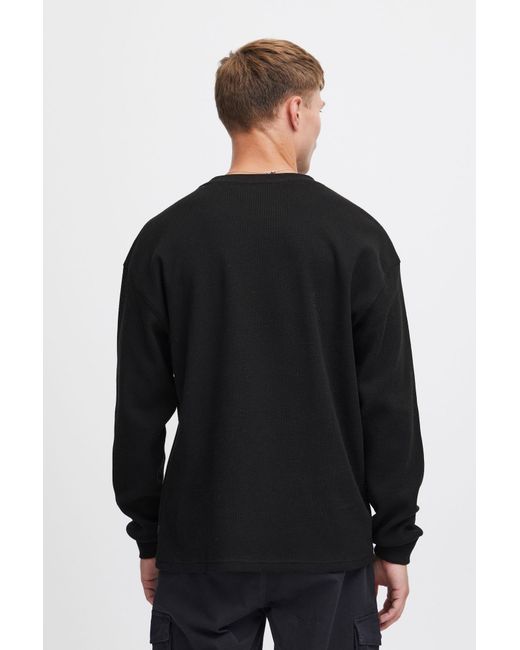 Solid Sweatshirt Halwest in Black für Herren