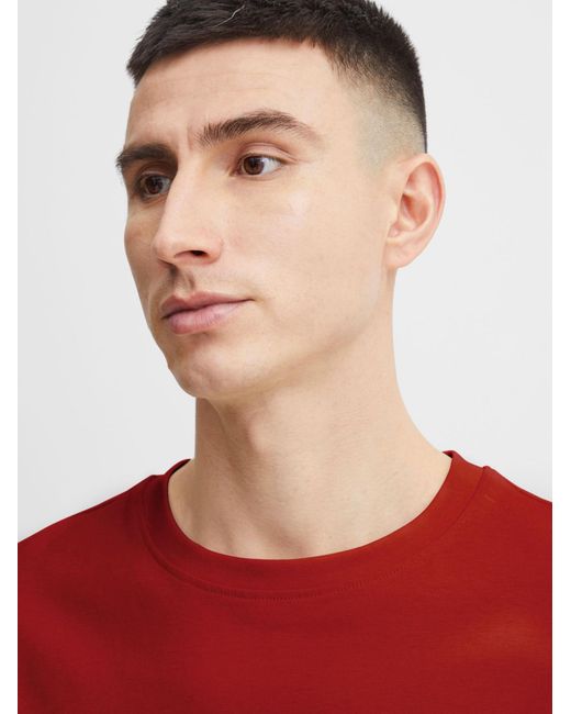 Solid T-Shirt Cadel in Red für Herren