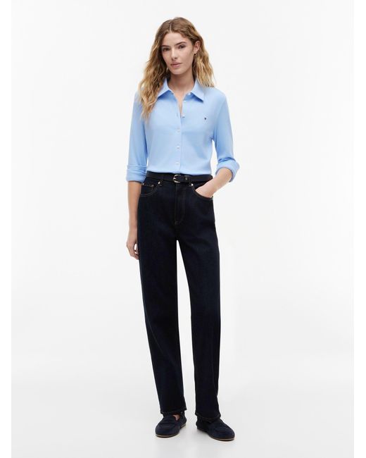 Tommy Hilfiger Blue Hemd 1985 Slim Fit