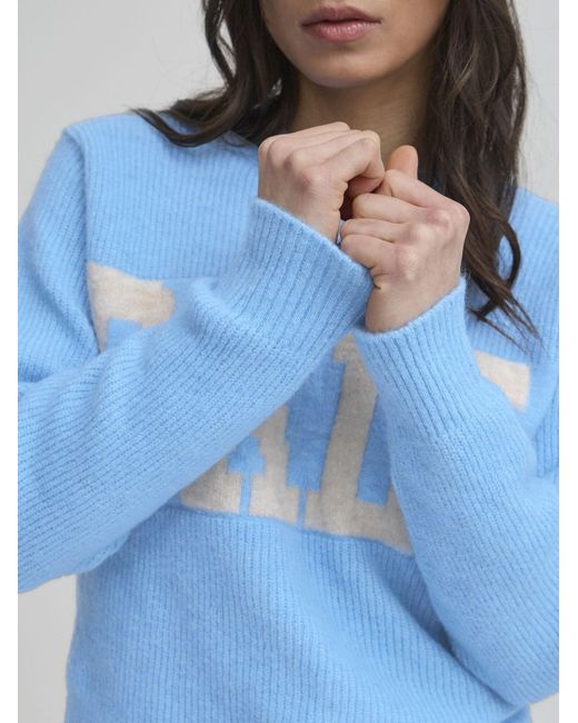 Ball Blue Strickpullover Bastacy Pullover