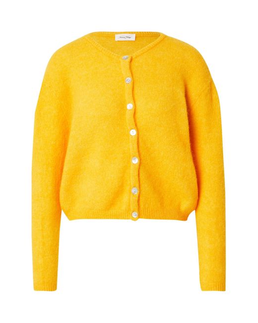American Vintage Yellow Strickjacke Vitow