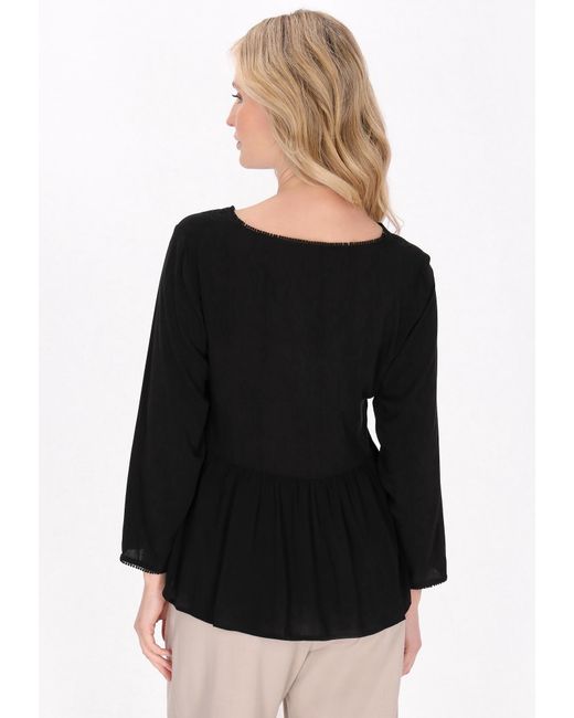 Usha Black Bluse Everyday Fashion