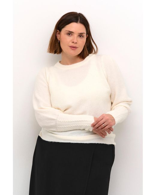 Kaffe White Pullover Kc Amalia