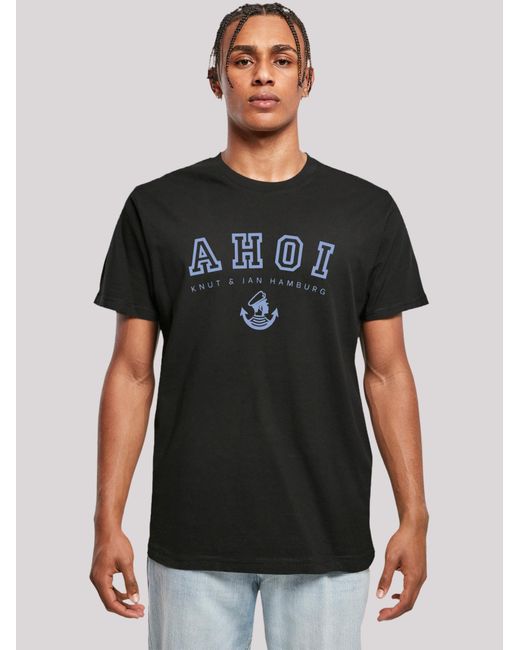 F4NT4STIC T-Shirt Ahoi Knut & Jan Hamburg in Black für Herren
