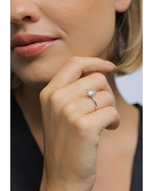 Elli Jewelry White Ring Kristall