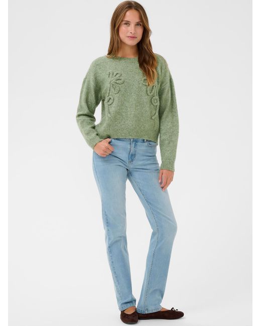 Kaffe Green Pullover Kamelania