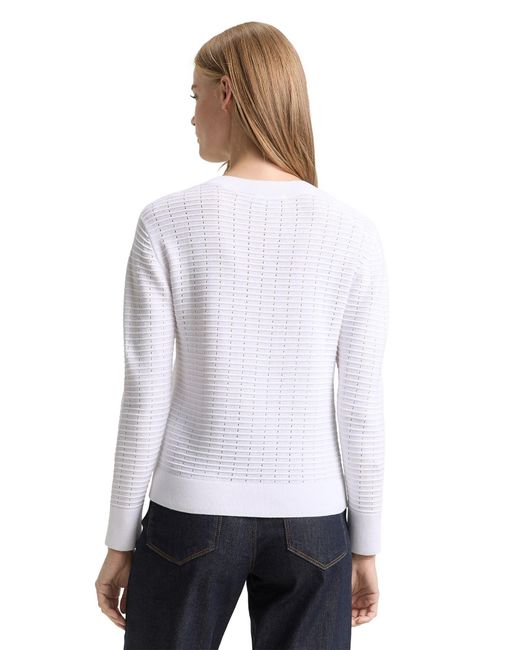 Tom Tailor White Pullover