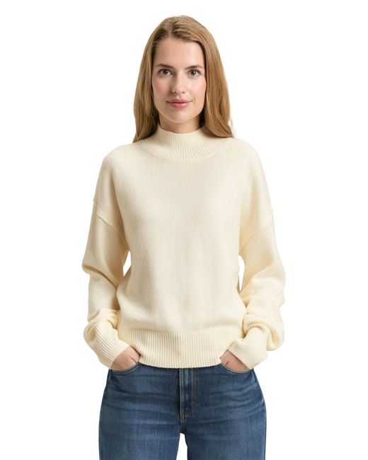 Tom Tailor White Pullover