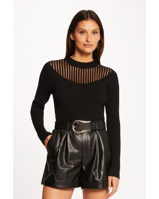 Morgan Black Pullover Mandrin
