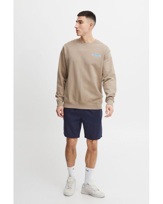Solid Sweatshirt in Brown für Herren